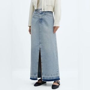 Mango Denim Maxi Skirt